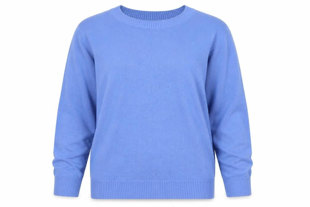 Marks and Spencer Women’s Blue Acrylic Crew Neck Jumper Size 12