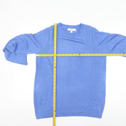 Marks and Spencer Women’s Blue Acrylic Crew Neck Jumper Size 12