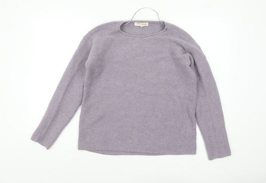 Seasalt Cornwall Womens Purple Merino Wool Jumper Size 10