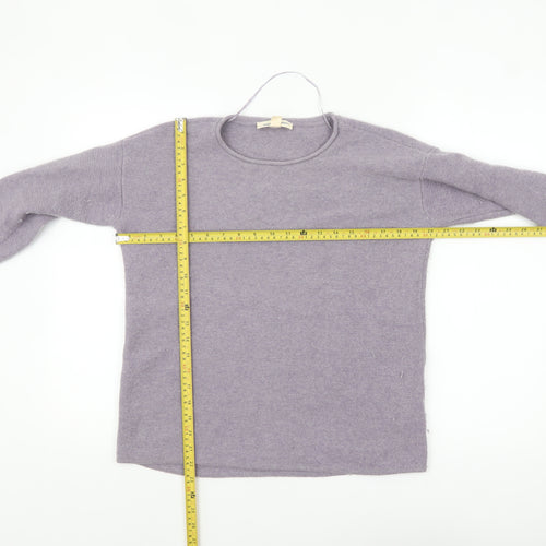 Seasalt Cornwall Womens Purple Merino Wool Jumper Size 10