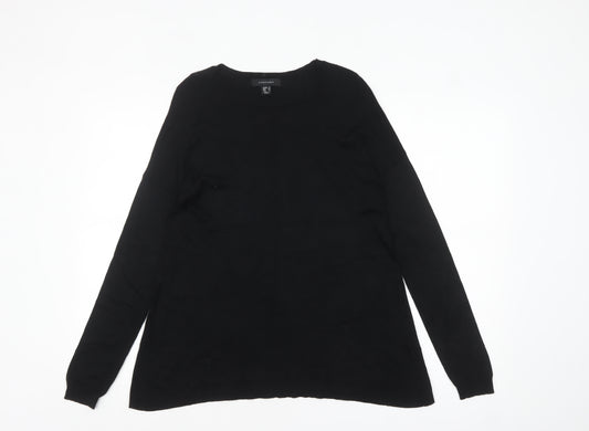 Atmosphere Women's Black Size 12 Crew Neck Long Sleeve Pullover Jumper