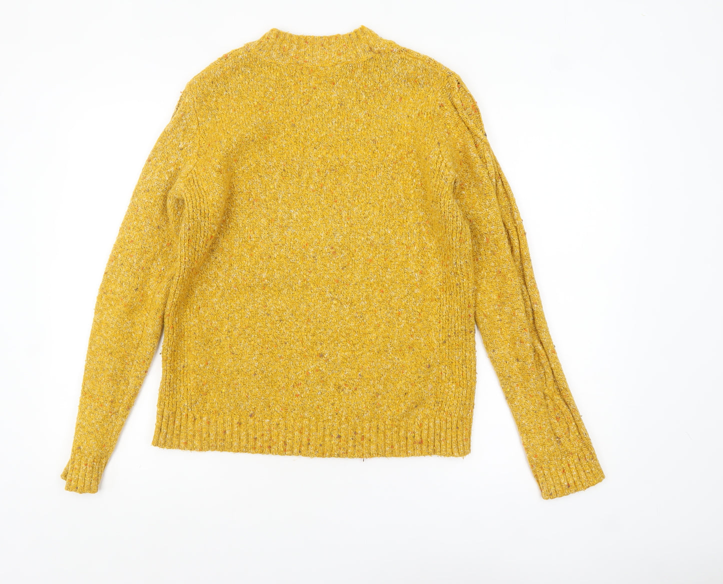 Bonmarché Women's Yellow Cable Knit Pullover Jumper Size 12