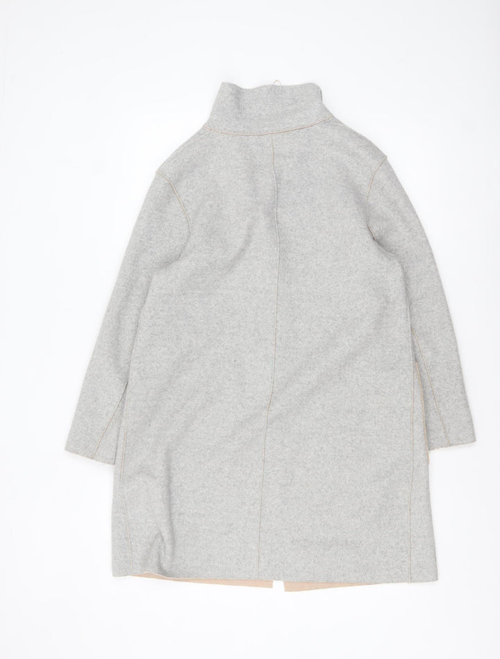 Marks and Spencer Women's Grey Cardigan Size 10 Petite Wool Blend