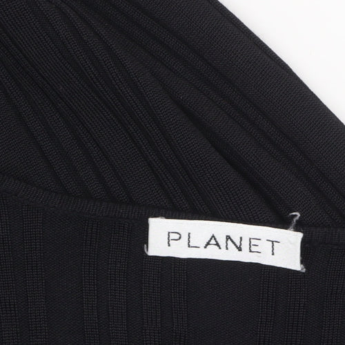 Planet Women's Black Viscose Knit Cardigan Size M Long Sleeve