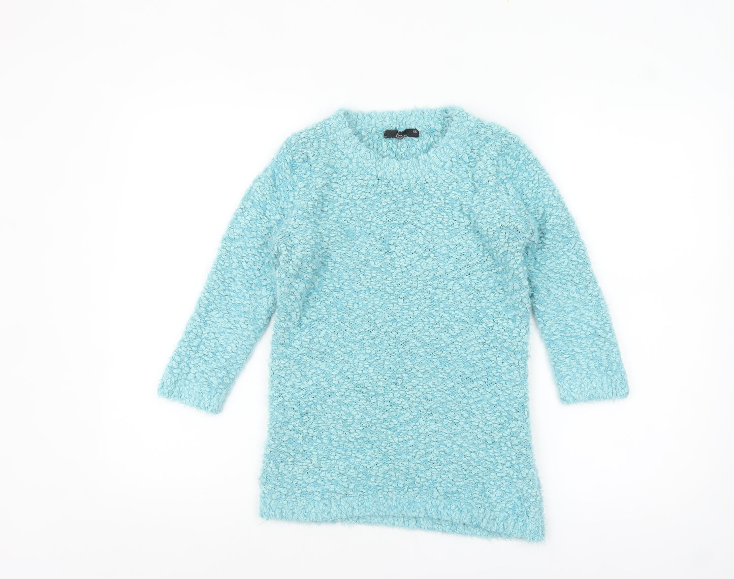 BM Collection Women’s Blue Chunky Knit Pullover Jumper XS