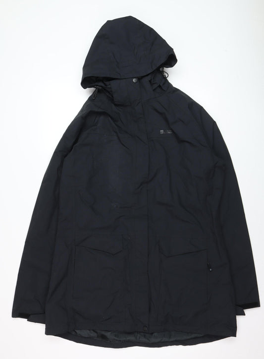 Mountain Warehouse Men's Black Waterproof Hooded Parka Jacket L