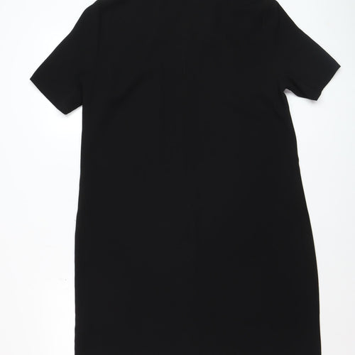 Papaya Women’s Black Shift Knee Length Smart Work Dress Size 14