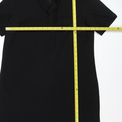 Papaya Women’s Black Shift Knee Length Smart Work Dress Size 14