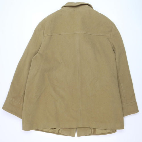 Classics First Avenue Women's Beige Wool Blend Mid-Length Coat Size 22
