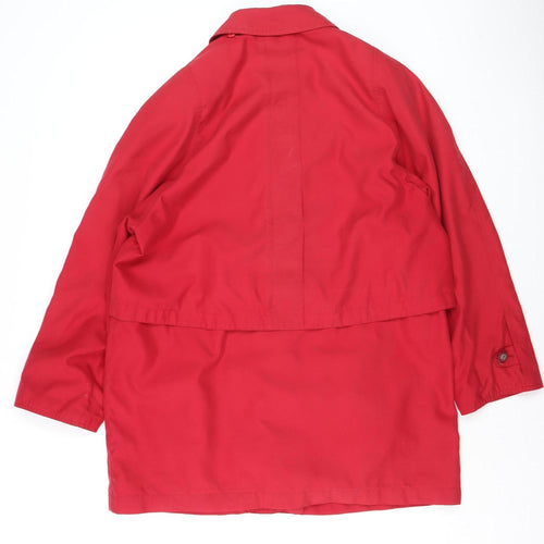 Dannimac Women's Red Waterproof Mid-Length Rain Coat Size M