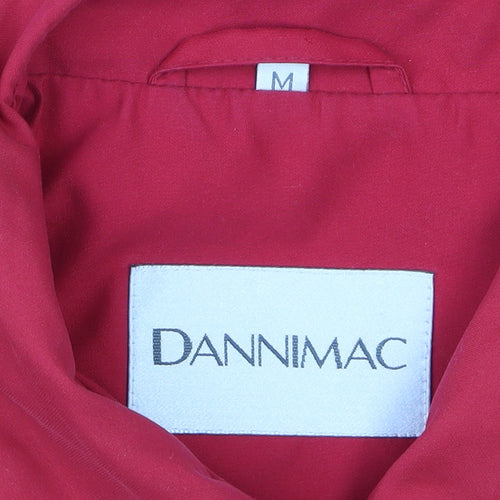 Dannimac Women's Red Waterproof Mid-Length Rain Coat Size M