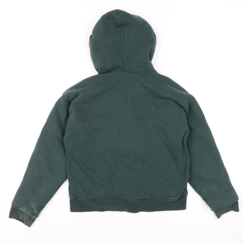 Abercrombie Kids Boys Green Hooded Fleece Lined Zip Jacket 11-12 Years
