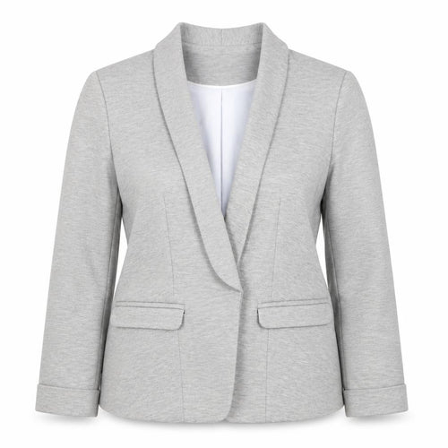Miss Selfridge Women’s Grey Blazer UK 12 Regular Fit Jersey Style