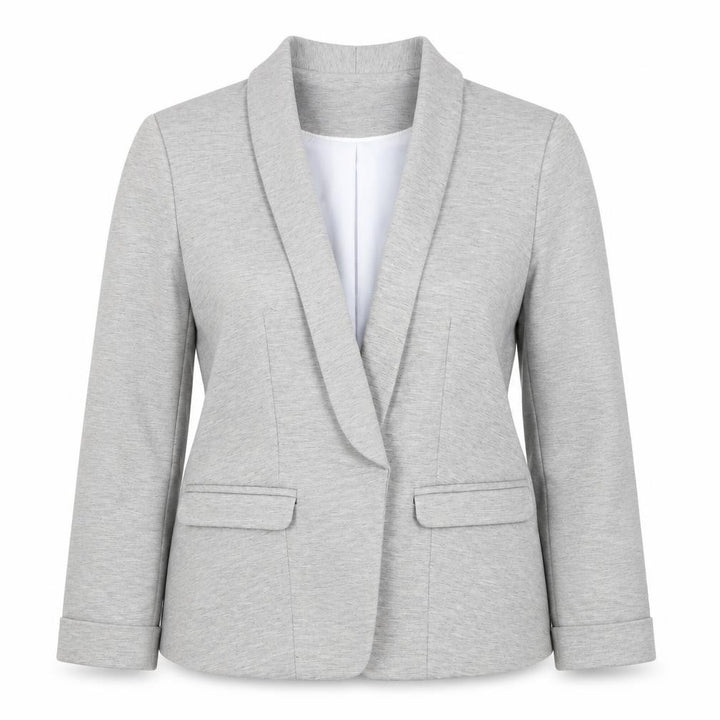 Miss Selfridge Women’s Grey Blazer UK 12 Regular Fit Jersey Style