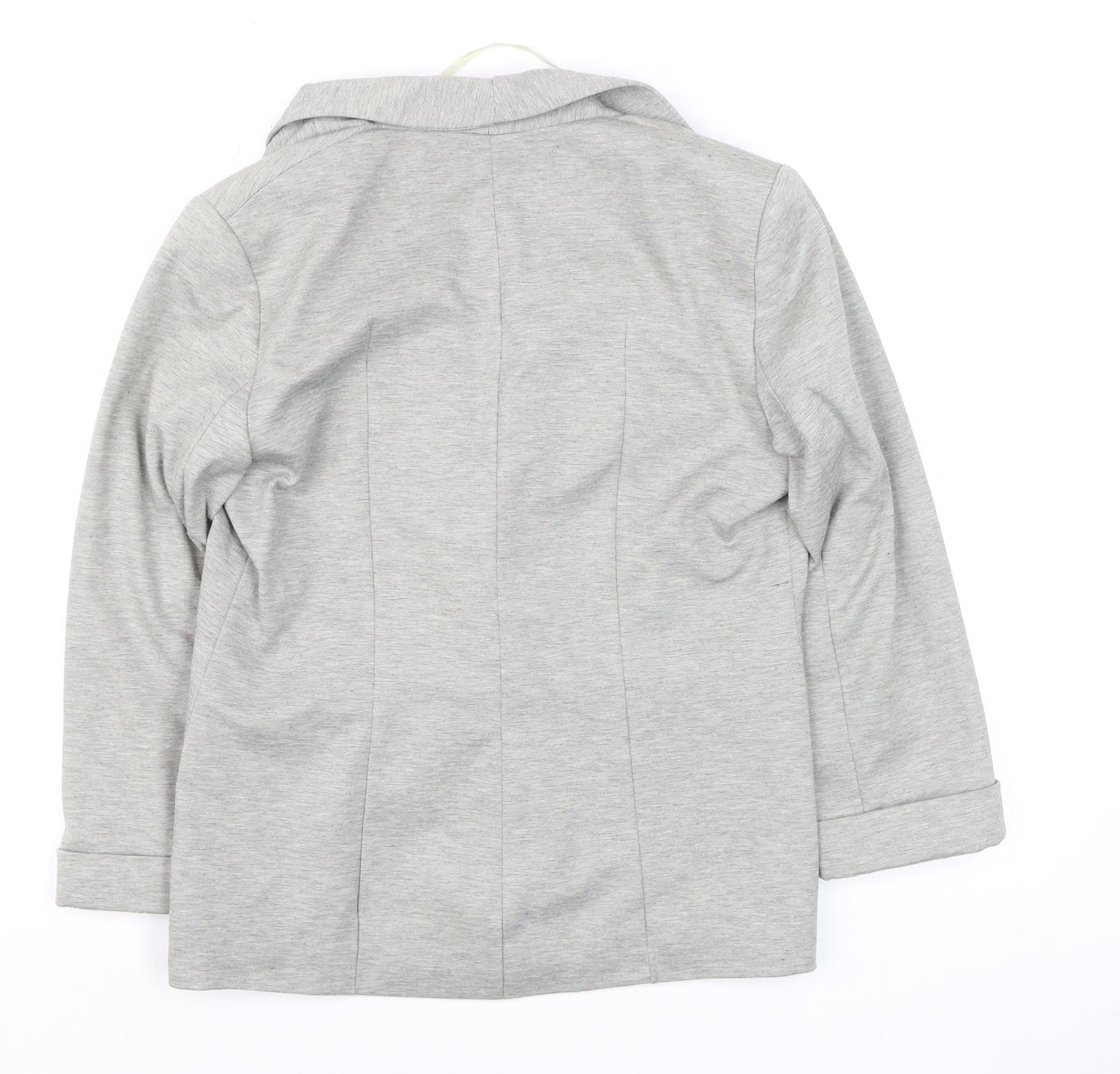 Miss Selfridge Women’s Grey Blazer UK 12 Regular Fit Jersey Style