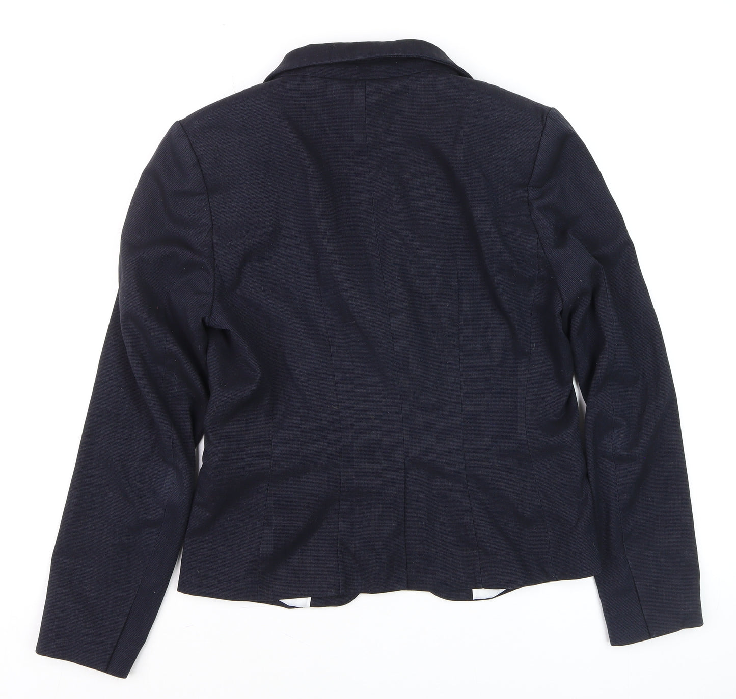 H&M Womens Blue Slim Fit Blazer Jacket Size 10 Formal Workwear