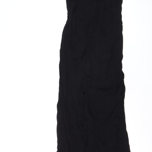 River Island Women's Black Off Shoulder Maxi Dress Size 8
