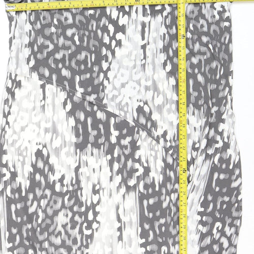 Marks and Spencer Women Grey Abstract Shift Dress Size 16
