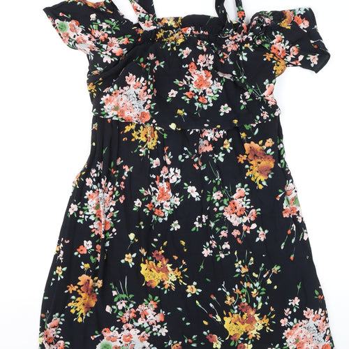 Marks and Spencer Women’s Multicoloured Floral Fit & Flare Dress Size 12