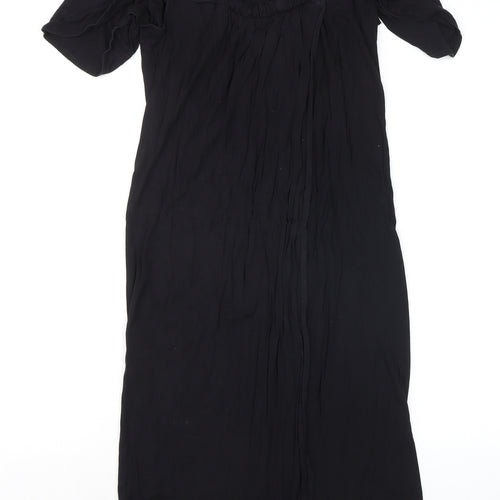 Fever London Women’s Black V-Neck Knee Length Sheath Dress Size 10