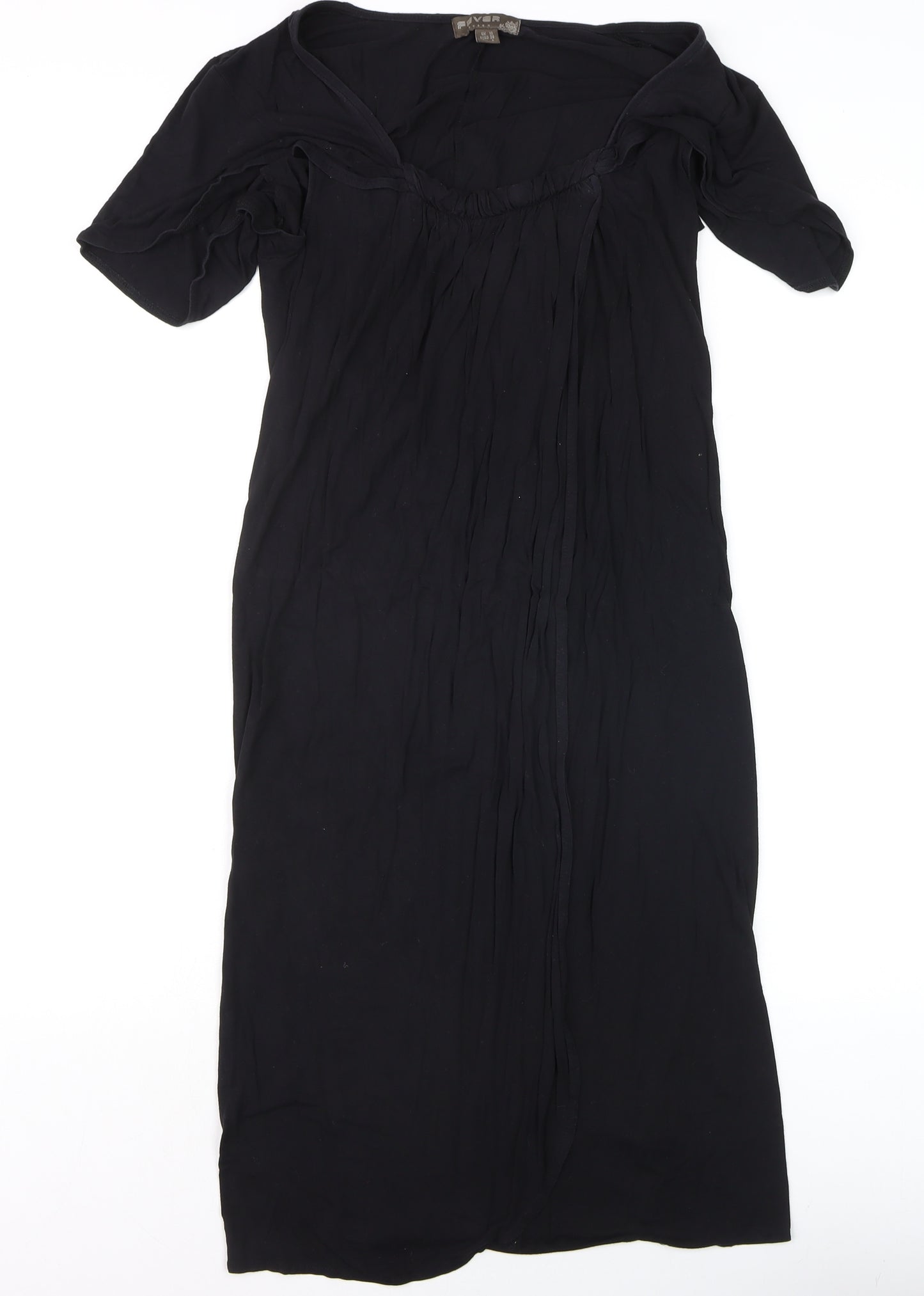 Fever London Women’s Black V-Neck Knee Length Sheath Dress Size 10