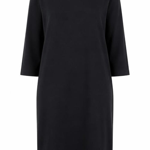GAP Women’s Black Cotton Modal Shift Dress Size M 3/4 Sleeve