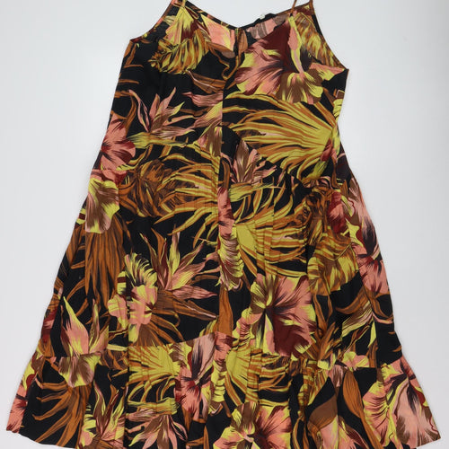Myleene Klass Women's Multicoloured Floral Cotton Slip Dress Size 14