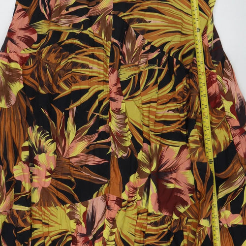 Myleene Klass Women's Multicoloured Floral Cotton Slip Dress Size 14