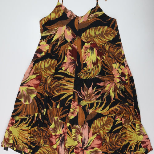 Myleene Klass Women's Multicoloured Floral Cotton Slip Dress Size 14
