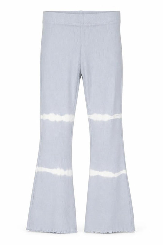 Front view of Marks & Spencer girls’ grey tie dye ribbed ankle leggings 6 years