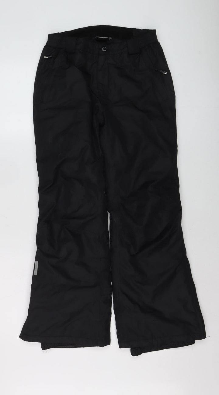 Icepeak Boys Black 11-12 Years Waterproof Insulated Snow Pants
