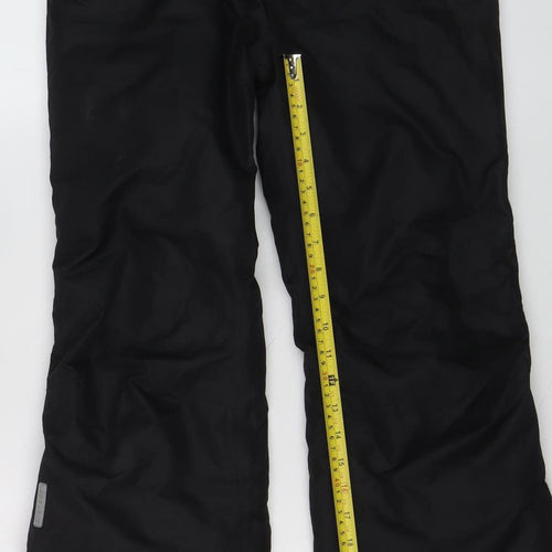 Icepeak Boys Black 11-12 Years Waterproof Insulated Snow Pants