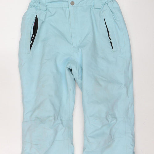 Surfanic Girls Blue Ski Salopettes Trousers Size 10 Years Waterproof Snow Pants