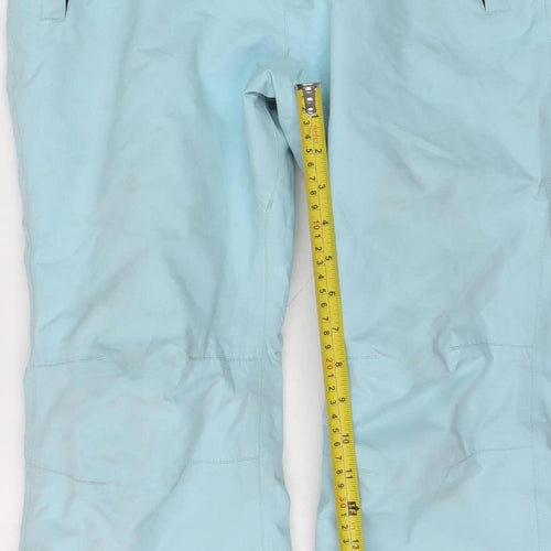 Surfanic Girls Blue Ski Salopettes Trousers Size 10 Years Waterproof Snow Pants