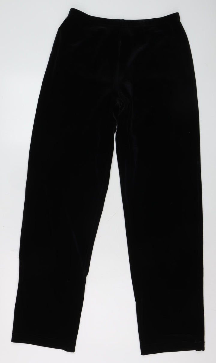 Georgedé Paris Women’s Black Velvet Leggings Size 12