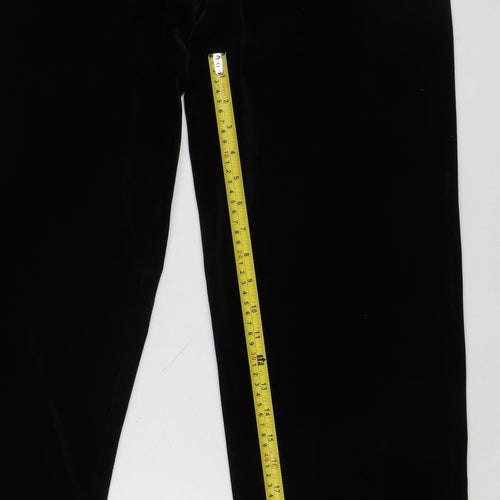 Georgedé Paris Women’s Black Velvet Leggings Size 12