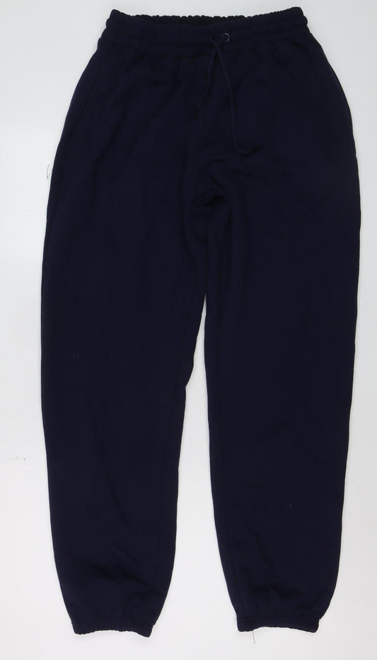 PrettyLittleThing Womens Blue Fleece Jogger Trousers Size L
