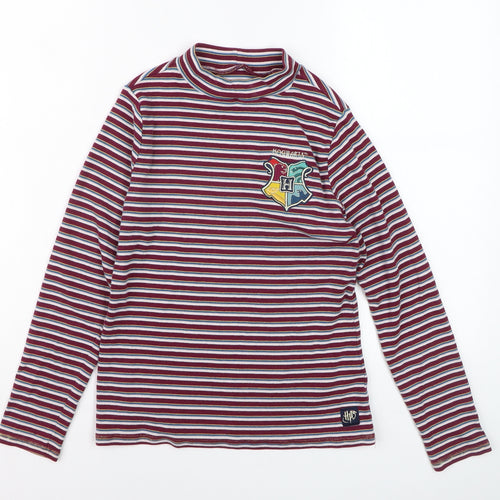 Marks and Spencer Girls Harry Potter Multicoloured Striped Long Sleeve Mock Neck T-Shirt 13-14 Years