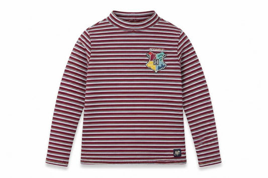 Marks and Spencer Girls Harry Potter Multicoloured Striped Long Sleeve Mock Neck T-Shirt 13-14 Years