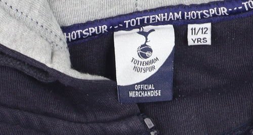 Tottenham Hotspur Boys Navy & Grey One Piece Hooded Pyjamas 11-12 Years