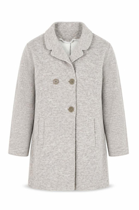 Jigsaw Junior Girls Beige Wool Blend Mid-Length Coat 8-9 Years