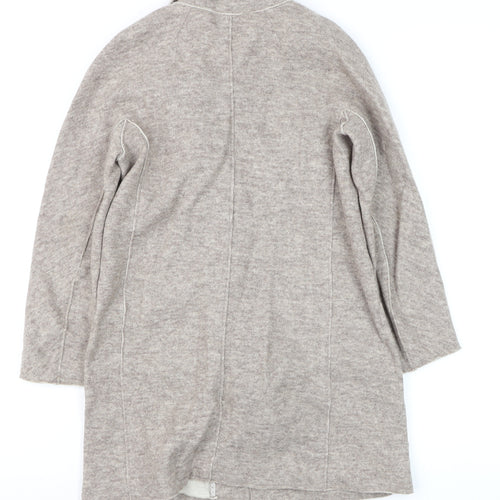 Jigsaw Junior Girls Beige Wool Blend Mid-Length Coat 8-9 Years
