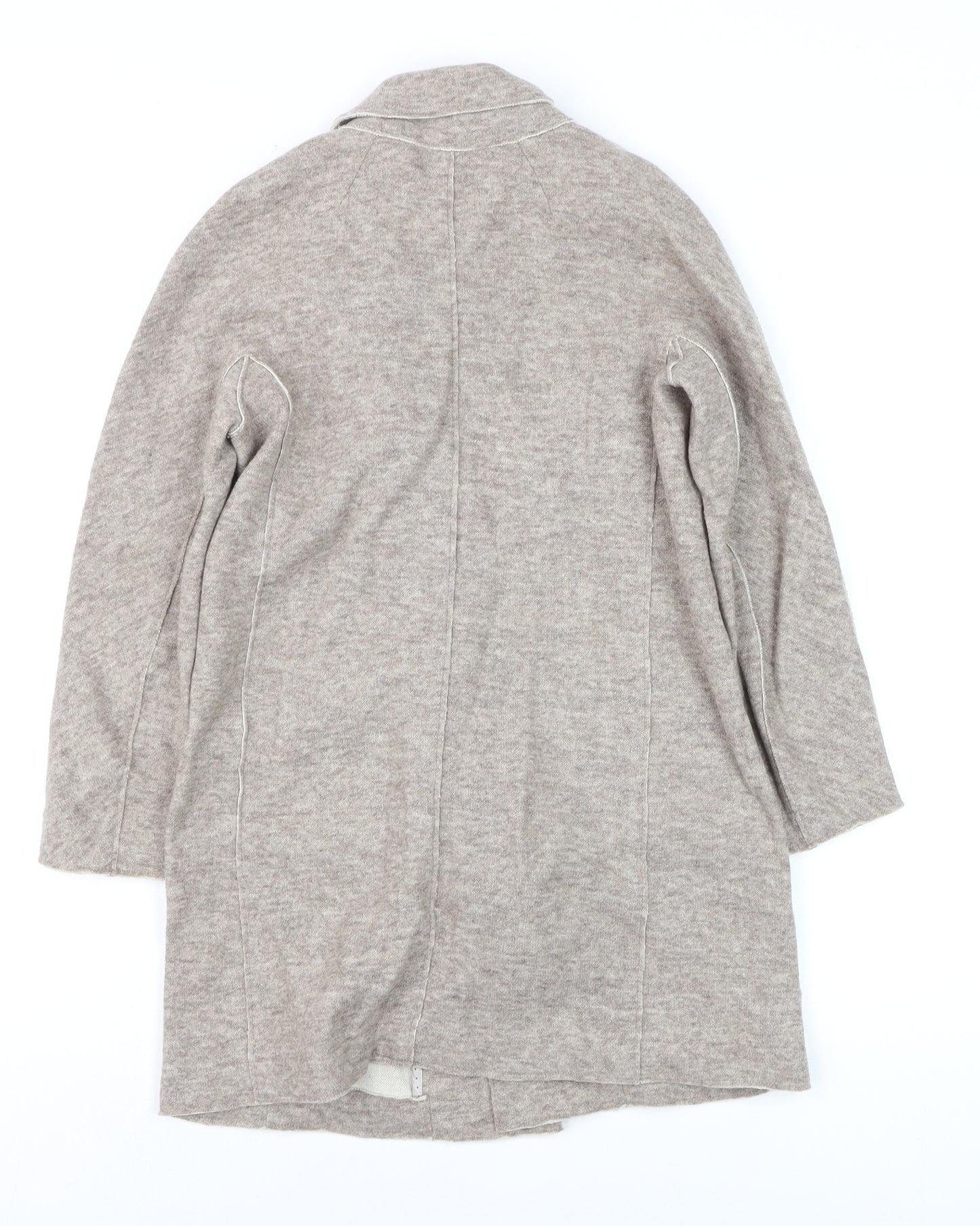 Jigsaw Junior Girls Beige Wool Blend Mid-Length Coat 8-9 Years