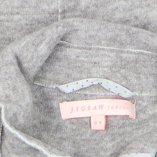 Jigsaw Junior Girls Beige Wool Blend Mid-Length Coat 8-9 Years