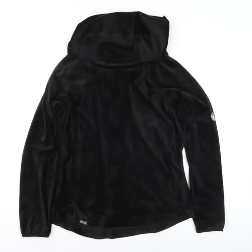 Regatta Women Black UK 10 Pullover Hoodie Softshell Velour Fleece