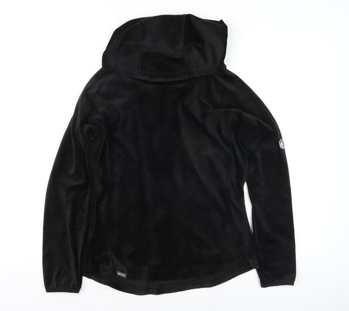 Regatta Women Black UK 10 Pullover Hoodie Softshell Velour Fleece