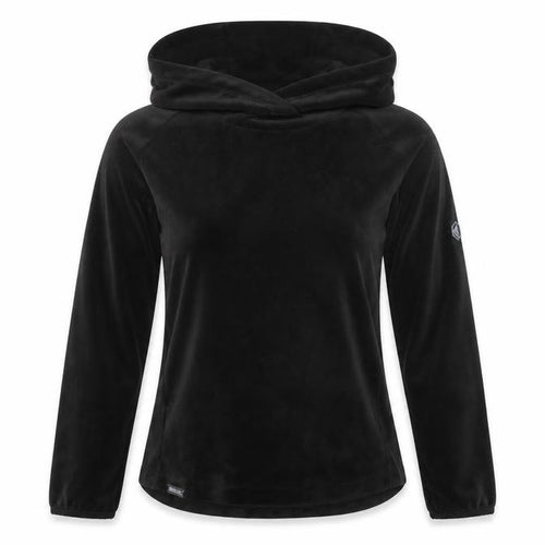 Regatta Women Black UK 10 Pullover Hoodie Softshell Velour Fleece