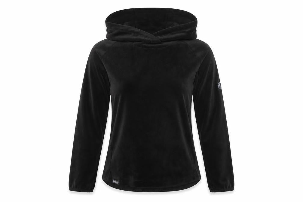 Regatta Women Black UK 10 Pullover Hoodie Softshell Velour Fleece
