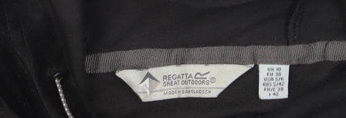 Regatta Women Black UK 10 Pullover Hoodie Softshell Velour Fleece