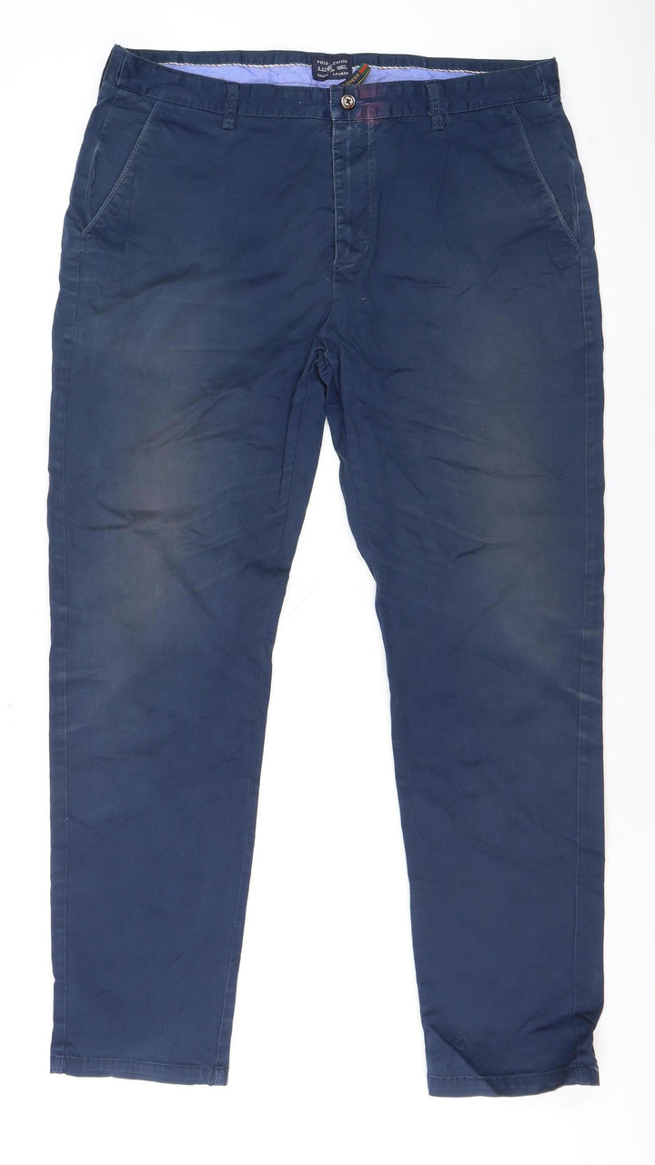 Ralph Lauren Men's Blue Straight Fit Cotton Chino Jeans Size 42